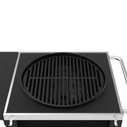 Nexgrill 810-0026HC Charcoal Kettle Grill with Table Cart and Side Table Black