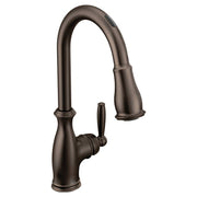 Moen 7185EVORB U By Moen Oil Rubbed Bronze 1-Handle Deck Mount High-Arc Touch/Touchless Kitchen Faucet (Deck Plate Included)