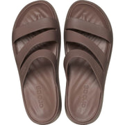 Crocs Getaway Strappy Women's Sandals, Lightweight EVA, Cushioned Croslite Footbed, 1.3-Inch Platform, Truffle, 8