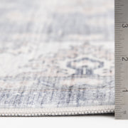 Better Homes & Gardens BH54843839171A Blue Persian 5x7 Indoor Area Rug, Machine Washable, Polyester Faux Fur, Skid-Resistant Cotton Canvas Backing