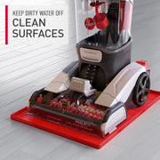 Hoover Dual Spin Pet Plus Carpet Cleaner Machine, Upright Shampooer with DualSpin PowerBrushes, Antimicrobial Brush Roll, HeatForce Technology, Dual Tank System, White, FH54050V