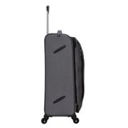 Protege PG63100126923LG Gravity Free 30-Inch Softside Upright Luggage, Gray with 4 Spinner Wheels