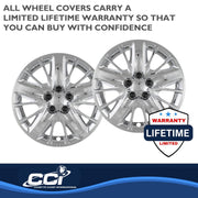 Coast to Coast Automotive Hubcaps, 18 Inch Chrome Plated Plastic, 5 Split Spoke, Set of 4, IWC47218C
