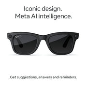 Meta SK-1001237-01 Ray-Ban Meta Wayfarer Gen 2 Smart Glasses with 12 MP Ultra-Wide Camera, Matte Black Frame