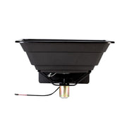 Maxxtuff Food Plot Spreader, 50 lb Capacity, 12V Electric ATV Broadcast Seeder, Adjustable Shut-Off Gate, Universal Mounting Bracket, Black Plastic Hopper with Cover MTF128