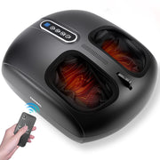 Cosywill Foot Massager with Shiatsu Compression and Kneading, Heat Therapy, Remote Control, Black