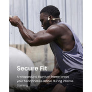 SHOKZ OpenRun Pro S810 Bone Conduction Running Headphones - Enhanced Bass, 10-Hour Battery Life, IP55 Water-Resistant