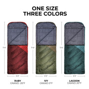TETON Sports Celsius Grand XXL 0 F Sleeping Bag - Ivy