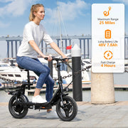COBIZI 500W Electric Scooter for Adult, Black, 500W-25 Miles-Adjustable Seat And Basket