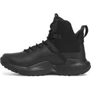 Under Armour Micro G Stellar Mid Men's Tactical Boots, Lightweight Breathable Textile Upper, Polishable Full-Grain Leather, Slip-Resistant Rubber Outsole, Black Anthracite, Size 10.5, 3028316