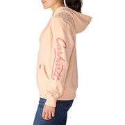 Carhartt Women's Sawyer Script Logo Hooded Sweatshirt, Light Coral, Medium, 107414