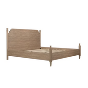 My Texas House King Platform Bed, Brushed Oak Finish BOX 1