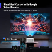 Magcubic HY450 Ultra Short Throw Smart Projector, Native 1080P, 4K Support, 900 ANSI Lumens, Auto Focus & Correction, WiFi 6, Bluetooth 5.4, Dual HIFI Speakers