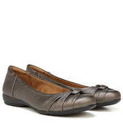 Soul Naturalizer Womens Gift Ballet Flat, Black Synthetic, Slip-On, Round Toe with Knot Detail, Medium & Wide Width, F8433S0001