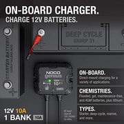 Noco GENPRO10X1 Battery Charger 12V 10A Fully Automatic Waterproof On Board