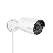 Reolink 5MP Outdoor PoE Security IP Camera with Smart Human and Vehicle Detection, Night Vision, Audio Recording, Timelapse, White, RLC-510A