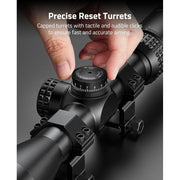 CVLIFE 3-9x40 AO Hunting Rifle Scope, BDC Reticle, Adjustable Parallax, Matte Black - Portable