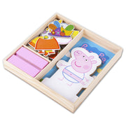 Peppa Pig Magnetic Wood Dress Up Puzzle (25 Piece)