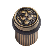 Signature Hardware Fauna 2 Inch Floor Mounted Peg Door Stop, Antique Brass, 955165
