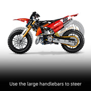 LEGO Technic Ducati Desmo450 MX Factory Motorcycle Building Set, 457 Pieces, Ages 10+, Multicolor, 42238