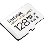 SanDisk High Endurance 128GB Micro SDXC Card, Class 10, U3, V30, Black, SDSQQNR-128G-GN6IA