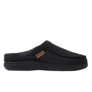 Dearfoams Mens Medium Indoor/Outdoor Slippers Black Memory Foam Slip-On CUSX1 31233