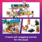 LEGO Friends Dog Treats Bakery Building Toy with Aliya and Sage Minidolls, 4 Toy Dogs, Accessories, Multicolor, 278 Pieces, 6585579