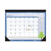 House of Doolittle Seasonal Holiday Desk Pad Calendar, 18.5 in x 13 in, Monthly, 2026, Black Binding