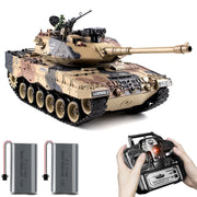 Supdex ZY021-823 RC Tank 1:18 Supdex German Leopard II Remote Control Tank Model Military Army Toys, Yellow