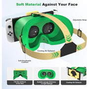Wiher VR Headset For Nintendo Switch & Switch OLED, Green Yellow