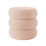 Mainstays MS2027704710-63 Boucle Cloud Storage Ottoman, Blush