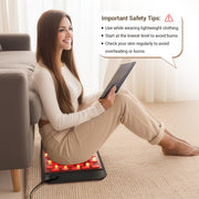 Comfytemp Far Infrared Heating Pad with 65 Tourmaline Stones, 6 Heat Levels, Auto Timer, Black, 12in x 24in, K90R1