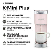 Keurig K-Mini Pod Coffee Maker, Dusty Rose