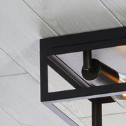Better Homes & Gardens Square Flush Mount Indoor/Outdoor Ceiling Light, Brass Finish, Light Bulb Included
