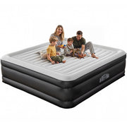 Airefina King Size Air Mattress, 20in Height, Built-in Electric Pump, Waterproof Flocked Top, Portable with Carry Bag, Supports 700 lb