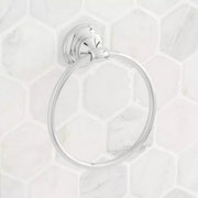 Signature Hardware SHBETR2CP Beasley Round Closed Towel Ring in Polished Chrome