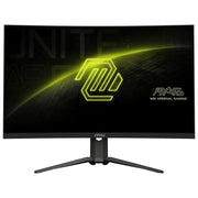 MSI MAG 321CUPDF 32-Inch Curved Gaming Monitor, 4K UHD 3840 x 2160, Dual Frequency 160Hz UHD / 320Hz FHD, Rapid VA Panel, 0.5ms Response Time, Adaptive Sync, HDMI, DisplayPort, USB-C, VESA Mountable, Adjustable Stand, Black