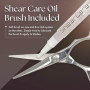 Olivia Garden SilkCut Professional Hairdressing Barber Kit XL, 7-Inch Shear and 6-Inch Thinner, Stainless Steel, Satin Finish, Silver, 640-SKCXL