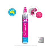 SodaStream Pink Spare CO2 Cylinder Quick Connect Carbonator 60L for Terra E-Terra Art Sparkling Water Makers