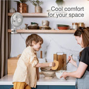 Lasko FHV820 All Season High Velocity Bladeless Fan & Ceramic Space Heater with Remote, White