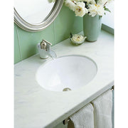 KOHLER Caxton Vitreous China Undermount Bathroom Sink in White-K-2205-0
