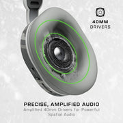 Turtle Beach Stealth 500 Wireless Gaming Headset, Amplified 40mm Spatial Audio, Bluetooth 5.2, 40-Hour Battery, Memory Foam Cushions, Arctic Camo
