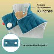 Comfytemp Weighted Heating Pad, Large 19x23 in, 2.6lb Electric Heat Wrap for Neck, Shoulders, and Back, 9 Heat Settings, 11 Timer Options, Soft Flannel, Machine-Washable, K9015