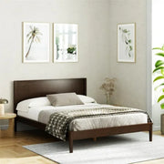 Better Homes & Gardens 4737239WE Ezra No-Tool Queen Platform Bed, Walnut Finish