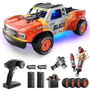 Deerc 1/14 Fast Brushless Remote Control Car, 46+ mph, 4WD Off-Road Truck, Waterproof
