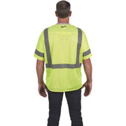 Milwaukee 48-73-5143 Class 3 High Visibility Yellow Safety Vest - 2XL/3XL