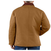 Carhartt 106674-Brn C003 Loose-Fit Firm Duck Insulated Traditional Coat for Men - Carhartt Brown - L