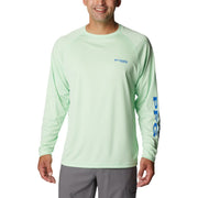 Columbia PFG Terminal Tackle Long-Sleeve T-Shirt - Key West/Vivid Blue Logo - XL