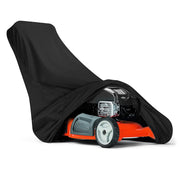 EEEkit Lawn Mower Cover, Waterproof UV-Resistant Polyester Fiber, Breathable, Elastic Drawstring, Fits Riding Lawn Mowers with Deck up to 72 in, Black, 128020