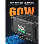 AVAPOW AP6 3000A Car Jump Starter with 160 PSI Air Compressor, 60W Fast Charging Power Bank, 3.3-Inch LCD Display, for 9.0L Gas and 6.5L Diesel Engines